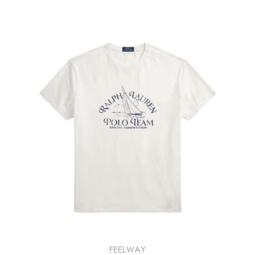 Ralph Lauren 26SS ���� �η� ���� Ƽ���� 710B14587 002 WHITE26SS ���� �η� ���� Ƽ���� 710B14587 002 WHITE