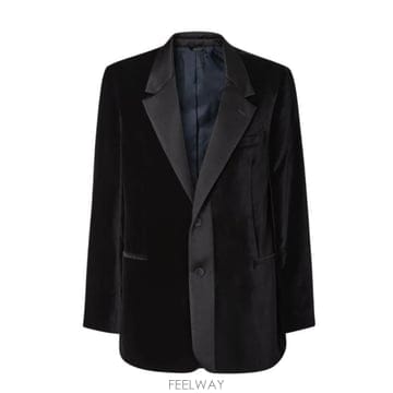 26SS 펜디 벨벳 블레이저 FJ0980 AVY1F0QA1 BLACK