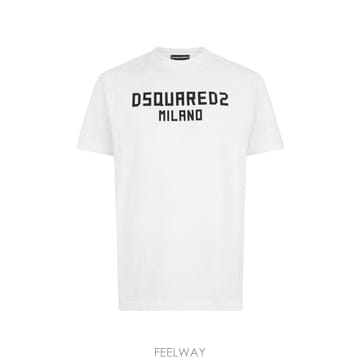 26FW 디스퀘어드2 밀라노 쿨핏 티셔츠 S74GD1520 D20106100 WHITE