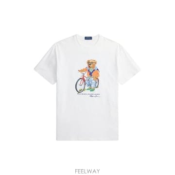Ralph Lauren 26SS ���� �η� ���� Ƽ���� 710B16612 002 WHITE26SS ���� �η� ���� Ƽ���� 710B16612 002 WHITE