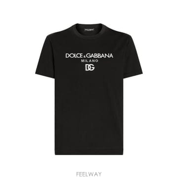 Dolce&Gabbana 26SS ��ü�ذ��ٳ� DG ������̴��� ��ư Ƽ���� G8PD7Z G7B9XN0000 BLACK26SS ��ü�ذ��ٳ� DG ������̴��� ��ư Ƽ���� G8PD7Z G