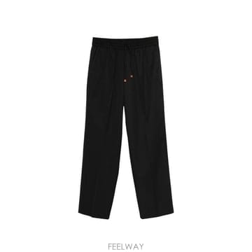26FW 드롤드무슈 스트레이트 팬츠 BP191 PL127BL BLACK
