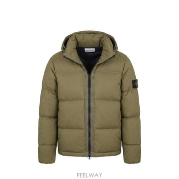 26FW 스톤 아일랜드 매트 립스탑 코듀라 어드밴스드 패브릭스 디테처블 후드 티어 레지스턴트 다운 자켓 L2