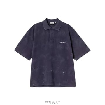 26FW 칼하트 WIP 폴로 티셔츠 I036856 1CEJ NAVY