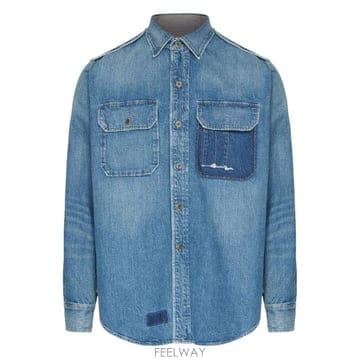 25FW 마르지엘라 다크 위싱 포켓 디테일 데님 셔츠 S50DT0064 M30034961