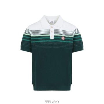CASABLANCA 26FW ī�����ī ���� Ƽ���� MPF26KW142201 COTTONBLENDWHITEGREEN26FW ī�����ī ���� Ƽ���� MPF26KW142201 COTTONBLENDW