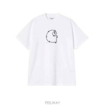 Carhartt 26SS Į��Ʈ WIP �������� �ٺ���̾� C Ƽ���� I036237 02XX WHITE26SS Į��Ʈ WIP �������� �ٺ���̾� C Ƽ���� I036237 0