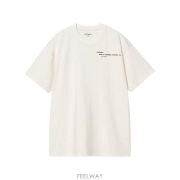 Carhartt 26SS Į��Ʈ WIP �������� ��ġ�� Ƽ���� I036006 D6XX IVORY26SS Į��Ʈ WIP �������� ��ġ�� Ƽ���� I036006 D6XX IV