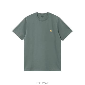 Carhartt 26SS Į��Ʈ WIP �������� ���� Ƽ���� I030434 3GDXX GREEN26SS Į��Ʈ WIP �������� ���� Ƽ���� I030434 3GDXX GRE