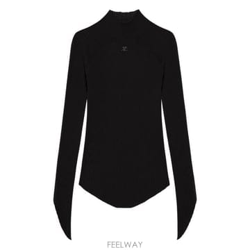 25FW 쿠레쥬 스웨터 325MPU251 FI00019999 BLACK