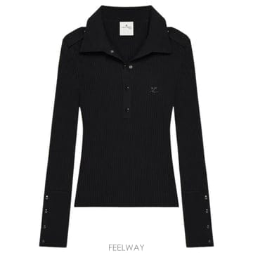 26FW 쿠레쥬 스웨터 326MPO072FI0001 9999 BLACK