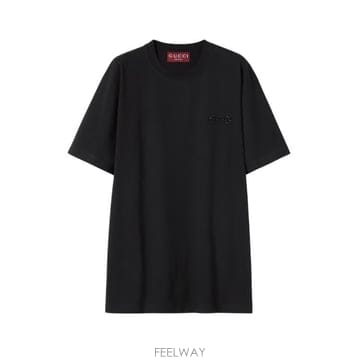 GUCCI 26SS ���� �ڼ� ��ư ���� Ƽ���� 837959 XJHMR1043 BLACK26SS ���� �ڼ� ��ư ���� Ƽ���� 837959 XJHMR1043 BLACK