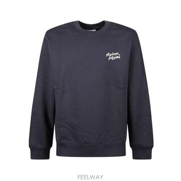 26SS 메종키츠네 핸드라이팅 컴포트 스웨트셔츠 MM00315KM0341 0414 NAVY