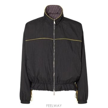 26SS 펜디 나일론 리버서블 윈드브레이커 FAA980 AYYVF0GME BLACK