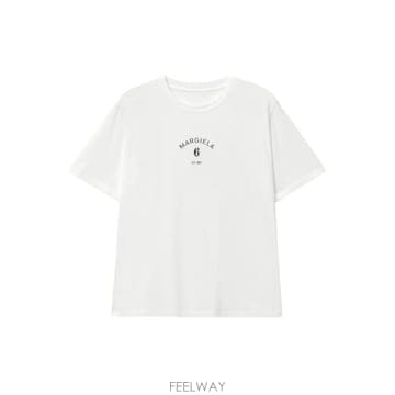 26SS MM6 메종마르지엘라 반팔 티셔츠 SH2GC0038 M20048101 WHITE