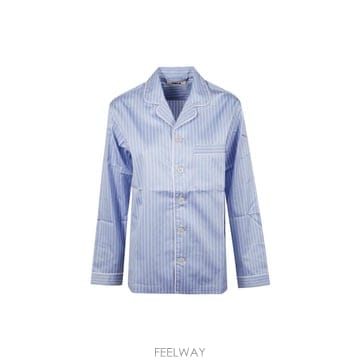 25FW 테클라 라운지 웨어 57400149SHIRT POLOSTRIPES NAVY
