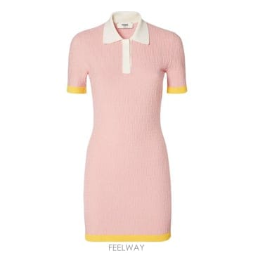 26SS 펜디 미디 원피스 FZDE35 AW4SF1W0S PINK