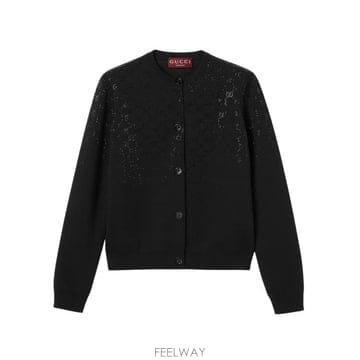 26SS 구찌 가디건 813850 XKFB31043 BLACK