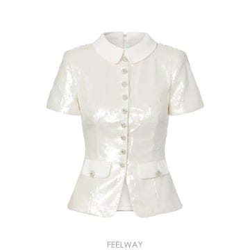 Self Portrait 26SS ���� ��Ʈ����Ʈ �μҸ� Ƽ���� RS26016T WHITE26SS ���� ��Ʈ����Ʈ �μҸ� Ƽ���� RS26016T WHITE