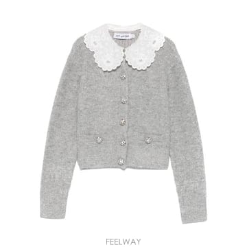 26SS 셀프 포트레이트 가디건 RS26123C GREY
