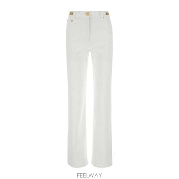 26SS 베르사체 데님 팬츠 1013745 1A085701D110 WHITE