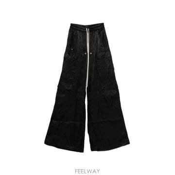 26SS 릭 오웬스 스트레이트 팬츠 RP01F6327 N09 BLACK