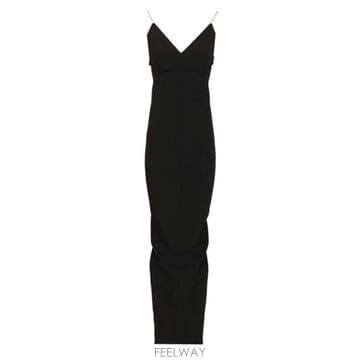 26SS 릭 오웬스 미디 원피스 RP01F6519 SY09 BLACK