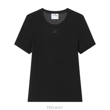 COURREGES 25SS ������ ���� Ƽ���� 125JTS017 JS00699999 BLACK25SS ������ ���� Ƽ���� 125JTS017 JS00699999 BLACK