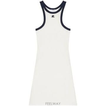 25SS 쿠레쥬 미디 원피스 125JRO577 JS02030083 White