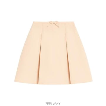 25SS 발렌티노 가라바니 미디 스커트 6B0RADF5 1CFET5 Beige