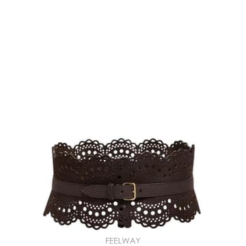 Alaia 26FW �˶��̾� ���̵� ��Ʈ AA1C082GCA322 U15 BROWN26FW �˶��̾� ���̵� ��Ʈ AA1C082GCA322 U15 BROWN