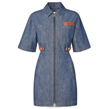 26FW 펜디 데님 원피스 FLD576 AW8HF0QB0 NAVY