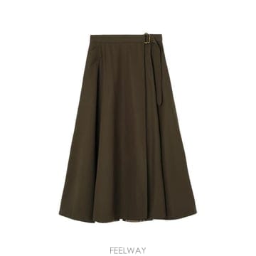 26FW 버버리 미디 스커트 8128844 A3041 BROWN