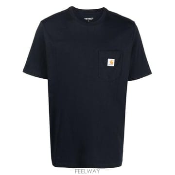 26FW 칼하트 WIP 숏슬리브 포켓 티셔츠 I030434 1CXX NAVY