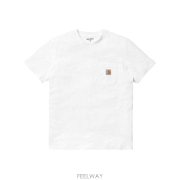 Carhartt 26FW Į��Ʈ WIP �������� ���� Ƽ���� I030434 02XX WHITE26FW Į��Ʈ WIP �������� ���� Ƽ���� I030434 02XX WHIT