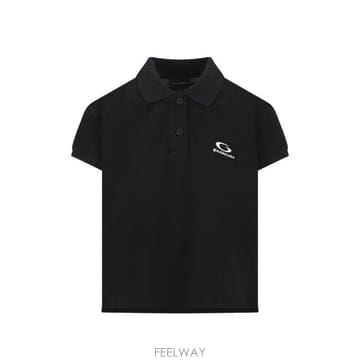 26SS 발렌시아가 반팔 티셔츠 858098 TTVT81070 BLACK