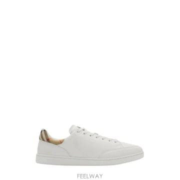 26FW 버버리 레더 세트 스니커즈 8118850 A1464 WHITE
