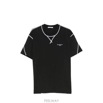 26FW 지방시 반팔 티셔츠 BM71P53YR8 001 BLACK