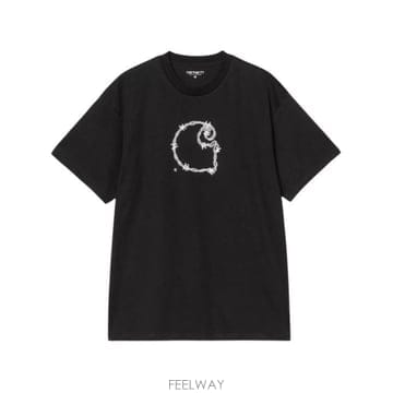 Carhartt 26SS Į��Ʈ WIP �������� �ٺ���̾� C Ƽ���� I036237 89XX BLACK26SS Į��Ʈ WIP �������� �ٺ���̾� C Ƽ���� I036237 8