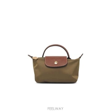 26FW 롱샴 르 플리아쥬 오리지널 핸들 파우치 34175089510 Green
