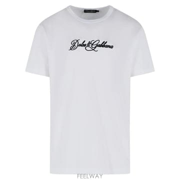 Dolce&Gabbana 26FW ��ü�ذ��ٳ� ���� Ƽ���� G8PT1Z G7P9KW0800 White26FW ��ü�ذ��ٳ� ���� Ƽ���� G8PT1Z G7P9KW0800 White