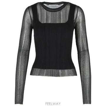 Sportmax 26SS ����Ʈ���� ���� Ƽ���� 2612361071005 Black26SS ����Ʈ���� ���� Ƽ���� 2612361071005 Black
