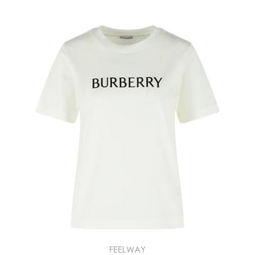 Burberry 26SS ������ �ΰ� ��ư Ƽ���� 8118978B7078 White26SS ������ �ΰ� ��ư Ƽ���� 8118978B7078 White