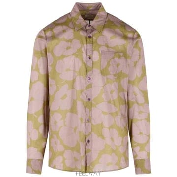 Dries Van Noten 26SS �帮�� �� ��ư ���� ���� 020702 3069205 Green26SS �帮�� �� ��ư ���� ���� 020702 3069205 Green