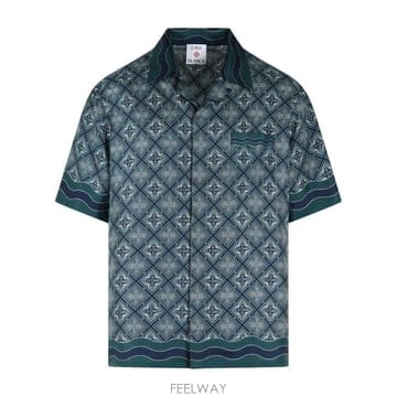 CASABLANCA 26FW ī�����ī ���� ���� M PF26 SH 003 08SILK TWILL RADIATING MONOGR26FW ī�����ī ���� ���� M PF26 SH 003 08SILK TWILL R