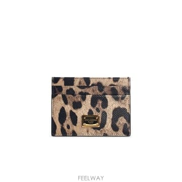 Dolce&Gabbana 26FW ��ü�ذ��ٳ� �����ĵ� ����Ʈ ������ ī����Ų ī�� Ȧ�� BI0330 AX566HY13M Brown26FW ��ü�ذ��ٳ� �����ĵ� ����Ʈ ������ ī����Ų ī��