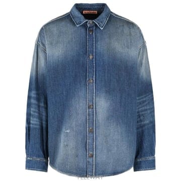 Acne 26SS ��ũ�� ��Ʃ��� ���� ��ư�� ���� CB0124863 Blue26SS ��ũ�� ��Ʃ��� ���� ��ư�� ���� CB0124863 Blue