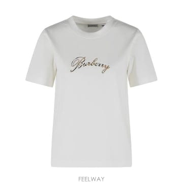 Burberry 26SS ������ üũ Ŀ�ú� �ΰ� ��ư Ƽ���� 8118971B7078 White26SS ������ üũ Ŀ�ú� �ΰ� ��ư Ƽ���� 8118971B7078 