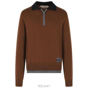 26FW 마르니 폴로 티셔츠 POMG0096Q0 UFX331MXM53 Brown