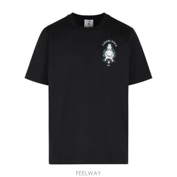 CASABLANCA 26FW ī�����ī ���� Ƽ���� M PF26 JTS 001 02BLACK JERSEY HOTEL EMBLEM26FW ī�����ī ���� Ƽ���� M PF26 JTS 001 02BLACK JER